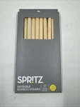 Spritz Reusable Bamboo Straws 10 Count With New. Price: $7.50.