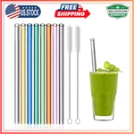 Pcs Reusable Glass Straws 8X8MM Ecofriendly Drinking For Smoothie Milk New. Price: $16.63.