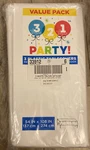 Lot Of 18 321 Party Plastic Table Cover 54" X 108" White 6 Packages New. Price: $16.99.
