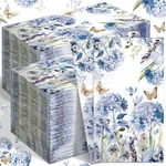 200 Pcs Watercolor Hydrangea Guest Napkins Ply Spring Paper Towels Fo... New. Price: $22.89.
