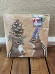 Ppd Chipmunk Courtship Cocktail Beverage Napkin, 5" X 20CT Woodland Animals New. Price: $12.99.
