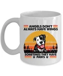 Cute Angels Have Paw Coffee Mug Funny American Pitbull Terrier Dog Cup Gift New. Price: $15.15.