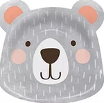 Creative Converting Party Supplies, Bear Shaped Paper Plates, New. Price: $17.99.