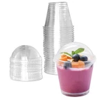 Mr.foam Clear Plastic Cups With LIDS,6OZ-25 Sets Mini 50 Piece Set, New. Price: $17.58.