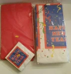 Contempo & American Happy New Year Party Goods Napkins Table Covers LOT/7 Packs. Price: $7.99.
