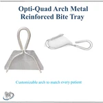 Dental Opti-quad Full Quadrant Dual Arch Metal Reinforced Bite Tray, Anterior New. Price: $98.95.
