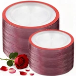 U-qe 200PC Red Plastic Plates 10" 7" Disposable New. Price: $104.99.