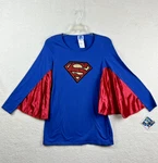 Rubies Supergirl Adult Costume Dress With Wings Size Small/medium Nwt New. Price: $29.99.