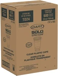 Dart TD24 Ultra-clear Pet Cold Cup Oz Premium Stackable 600/CASE New. Price: $79.99.