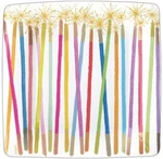 Caspari Square Paper Salad/dessert Plates, Party Candles - 2 Packs (15830SP) New. Price: $19.00.