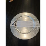 Gibson 13 Charger Platinum Gloss Decorative Plates 4 Pack New. Price: $18.88.