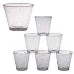 Bulk 100 Pc. Black Glitter Disposable Drinkware Kit New. Price: $46.18.