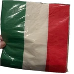 Red White & Green Lunch Napkins 16 Pack Italian Mexican Fiesta Party Decoration New. Price: $5.00.