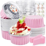 30PCS Mini Cake Pans With Lids Aluminum Foil, 5OZ Disposable Loaf W... New. Price: $18.42.