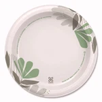 Dixie UX9WSPK Pathways Wisesize 8.5" Paper Plates - Green/burgundy (125/PK) New. Price: $31.99.