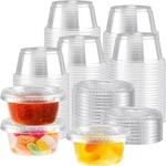 400 Sets 2 Oz Disposable Plastic Portion With Lids, Sturdy Jello Shot Cups, New. Price: $27.71.