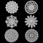 Xliuax 6 Pcs Lace Crochet Doilies, 5.9 Inches, White New. Price: $9.77.