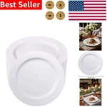 Heavy Duty 100 White Plastic Plates 10.25 New. Price: $74.75.