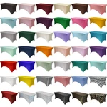 6 Ft Rectangular Fitted Spandex Tablecloths, Party Folding Elastic Covers New. Price: $30.61.