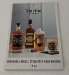 14 Martha Stewart Beverage Labels New Halloween Party Whiskey Wine Bottle Toxic. Price: $13.98.