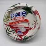 Dixie Ultra Holiday Disposable Paper Plates, 8.5" Red Green, 30 Count New. Price: $10.00.