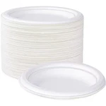 White Compostable 10 In. Heavy Duty Paper Plates 150-PACK Disposable Biodegradab New. Price: $117.43.