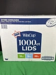 Wincup Lids With Drink Thru , Tear Tab Straw Slot Lock Back - White New. Price: $30.59.