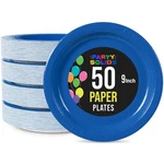 Party Solids Exquisite Dark Blue Paper Plates Disposable Heavy Duty 9 Inch Da... New. Price: $27.56.