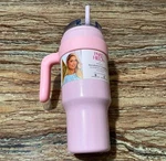 Paris Hilton Tumbler Insulated 40 Oz Stainless Steel With Straw Soft Pink New. Price: $88.00.