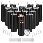Youke Ola 16 Pack Stainless Steel Skinny Tumblers Straight Double Wall New. Price: $90.10.