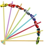 24PCS Race Car Themed Reusable Plastic Straws, 6 Colors, 8 Patterns, Cleani... New. Price: $22.01.