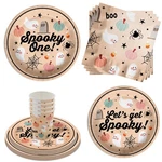 64 Pcs Spooky One 1ST Halloween Birthday Tableware Plates 9/8 Inch Cups 16 New. Price: $36.97.
