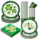 200 Pcs St Patrick's Day Party Decorations Serves 50 Irish Shamrock Disposabl... New. Price: $37.11.