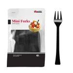 Jacent 48 Count Black Mini Appetizer Forks, 1-PACK New. Price: $14.17.