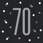 Glitz Party 70TH Birthday Disposable Paper Luncheon Napkins - 1/2", 16 Counts New. Price: $12.87.