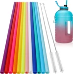 12 Pack Extra Long 14.5 Inch Reusable Silicone Straws For Stanley 40 Oz Tumbler New. Price: $11.82.