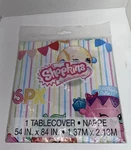 Shopkins - Plastic Party Cover Tablecloth 54"X84" New Factory Sealed. Price: $6.95.
