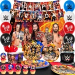 114PCS Wrestling Match Birthday Decorations Wwe Party Set Tableware Balloons Cup New. Price: $24.99.