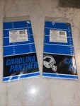 2 54 X 96 Inch Carolina Panthers Nfl Pro Football Plastic Table Cover, New. Price: $19.00.
