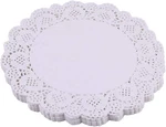 White Paper Doilies - 10 Inch Round Disposable Placem New. Price: $13.87.