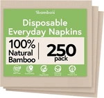 Ibambo Everyday 100% Bamboo Compostable 250 Napkins, Light Brown New. Price: $28.84.