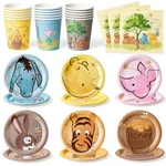 Winnie Themed Party Tableware 90PCS Plates Napkins Cups Set For 30 New. Price: $30.54.