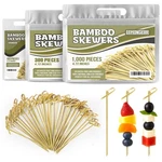 1,000 Pcs Green Bamboo Skewers 4.7" Decorative Cocktail Picks, Appetizers Too... New. Price: $126.75.