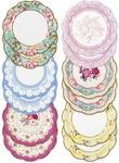 7" Tea Party China Paper Plates Talking Tables Truly Scrumptious Pack Of 12 New. Price: $15.99.