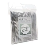 Tablemate Sterling Plastic Cutlery, Heavyweight Knife, Silver, 50/PACK New. Price: $20.67.
