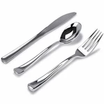 Disposable Silverware Polished Premium Flatware Plastic Spoons Party Set New. Price: $10.48.