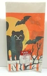 Vintage Halloween Party Paper Tablecloth Black Cat Bats 1983 Size 54 X 96 Nos New. Price: $16.99.