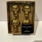Tahari Gold Skull Napkin Rings Goth Halloween Dining Table Setting Of 4 New. Price: $25.00.