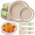 250PCS Disposable Set, Compostable Sugarcane Utensils Eco Friend... New. Price: $46.79.