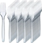 300 Count Disposable Plastic Forks - Heavy Duty Clear Utensils Events New. Price: $37.54.